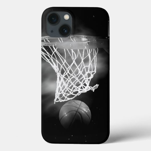 Zwart-wit Basketball Case-Mate iPhone Case (Achterkant)