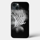 Zwart-wit Basketball Case-Mate iPhone Case (Achterkant)