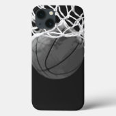 Zwart-wit Basketball Case-Mate iPhone Case (Achterkant)