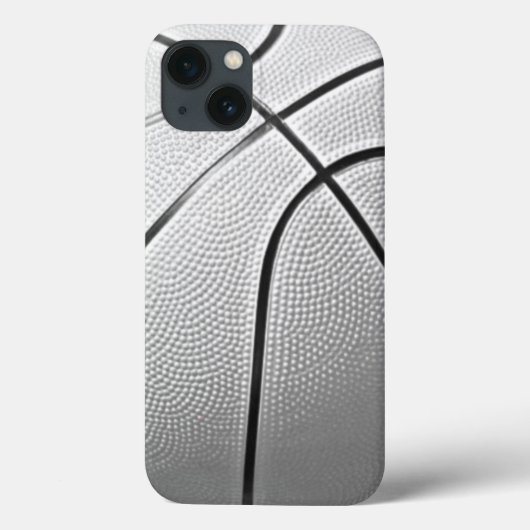 Zwart-wit Basketball Case-Mate iPhone Case (Achterkant)