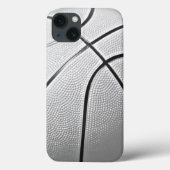 Zwart-wit Basketball Case-Mate iPhone Case (Achterkant)