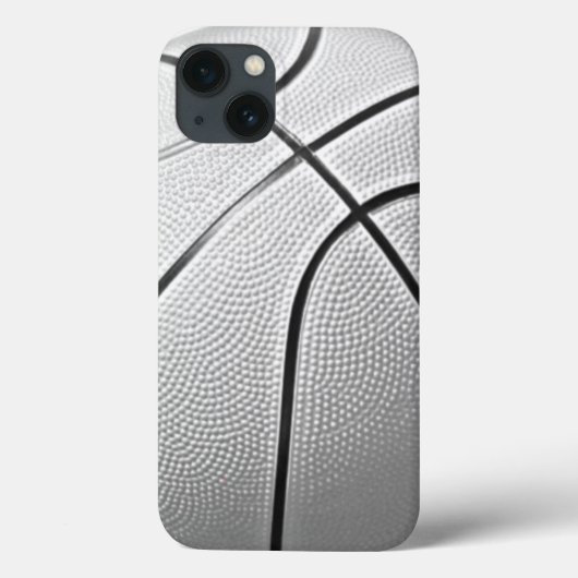 Zwart-wit Basketball Case-Mate iPhone Case (Achterkant)