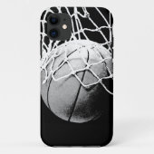 Zwart-wit Basketball Case-Mate iPhone Case (Achterkant)