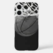 Zwart-wit Basketball Case-Mate iPhone Case (Achterkant)