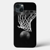 Zwart-wit Basketball Case-Mate iPhone Case (Achterkant)