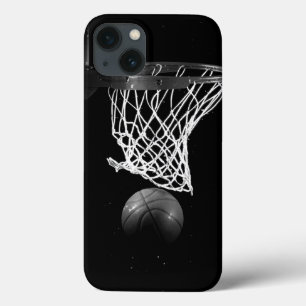Zwart-wit Basketball iPhone 13 Hoesje