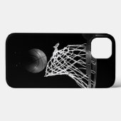 Zwart-wit Basketball Case-Mate iPhone Case (Achterkant (horizontaal))