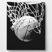 Zwart-wit Basketball Fotoplaat (Voorkant)