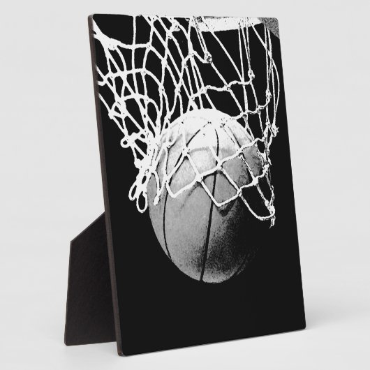 Zwart-wit Basketball Fotoplaat (Zijkant)
