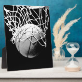Zwart-wit Basketball Fotoplaat (Zijkant)