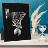 Zwart-wit Basketball Fotoplaat (Zijkant)