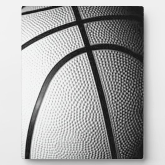 Zwart-wit Basketball Fotoplaat (Voorkant)