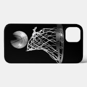 Zwart-wit Basketball iPhone 6 Hoesje (Achterkant (horizontaal))
