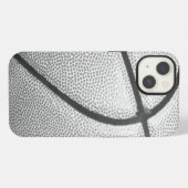 Zwart-wit Basketball iPhone Hoesje (Achterkant horizontaal)