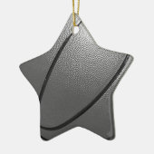 Zwart-wit Basketball Keramisch Ornament (Links)