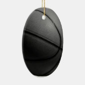 Zwart-wit Basketball Keramisch Ornament (Rechts)