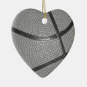 Zwart-wit Basketball Keramisch Ornament (Rechts)