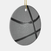 Zwart-wit Basketball Keramisch Ornament (Rechts)