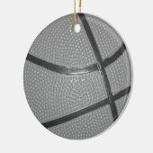 Zwart-wit Basketball Keramisch Ornament (Links)