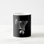 Zwart-wit Basketball Koffiemok (Center)