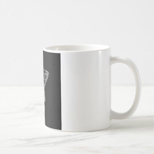 Zwart-wit Basketball Koffiemok (Rechts)