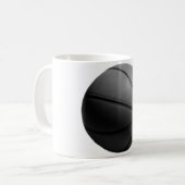 Zwart-wit Basketball Koffiemok (Voorkant links)