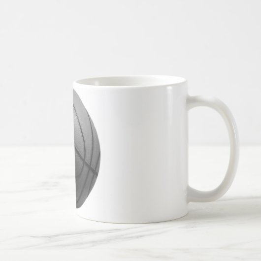 Zwart-wit Basketball Koffiemok (Rechts)