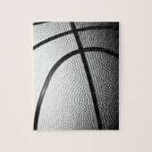 Zwart-wit Basketball Legpuzzel (Verticaal)