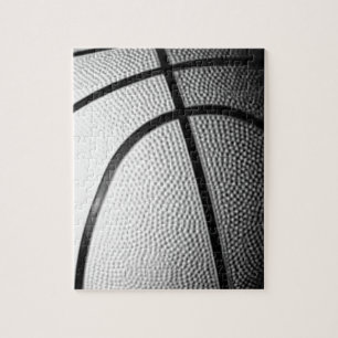 Zwart-wit Basketball Legpuzzel