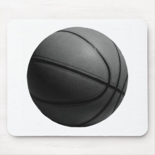 Zwart-wit Basketball Muismat (Voorkant)