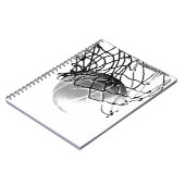 Zwart-wit Basketball Notitieboek (Linkerzijde)