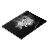 Zwart-wit Basketball Notitieboek (Linkerzijde)