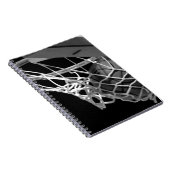 Zwart-wit Basketball Notitieboek (Rechterzijde)