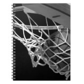 Zwart-wit Basketball Notitieboek (Voorkant)