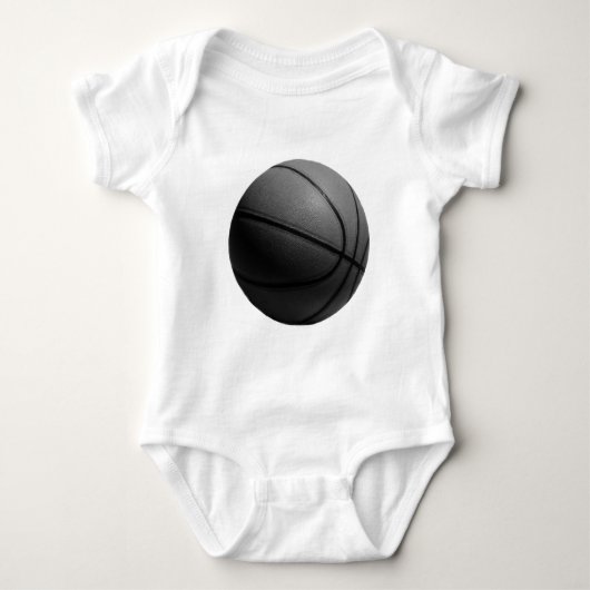 Zwart-wit Basketball Romper (Voorkant)