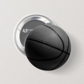 Zwart-wit Basketball Ronde Button 5,7 Cm (Voorkant /achterkant)