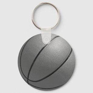 Zwart-wit Basketball Sleutelhanger