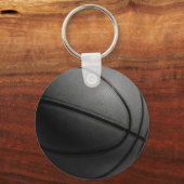 Zwart-wit Basketball Sleutelhanger (Voorkant)