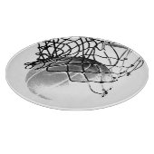 Zwart-wit Basketball Snijplank (Hoek)