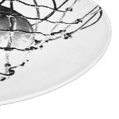 Zwart-wit Basketball Snijplank (Hoek)