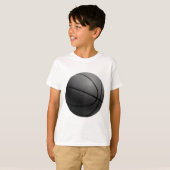 Zwart-wit Basketball T-shirt (Voorkant volledig)
