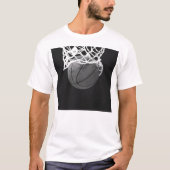 Zwart-wit Basketball T-shirt (Voorkant)