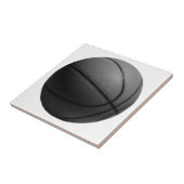 Zwart-wit Basketball Tegeltje (Zijkant)