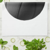 Zwart-wit Basketball Theedoek (Gevouwen)