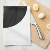 Zwart-wit Basketball Theedoek (Quarter Fold)