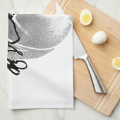 Zwart-wit Basketball Theedoek (Quarter Fold)