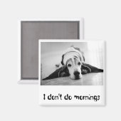 Zwart-wit Basset Hound Magnet (Voorkant / Achterkant)