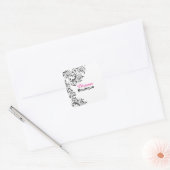 Zwart-wit  Beauty Sticker (Envelop)