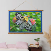 Zwart-wit Beauty Wood Topped Wandtapijt Hangend Wandkleed (Slaapkamer)