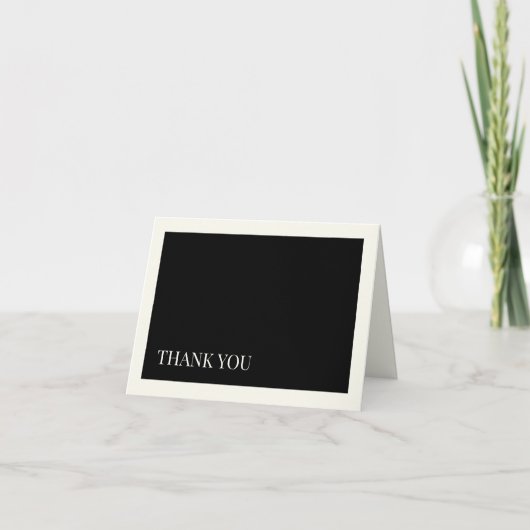 Zwart-wit bedankkaart V1 (Voorkant)